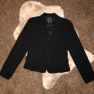 Black Pinstriped Blazer from My Michelle